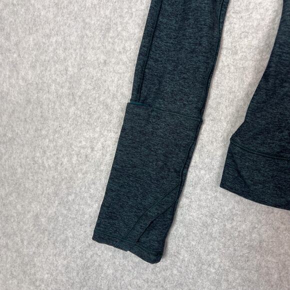 Lululemon Heathered Green Jasper Cypress Kiss Long Sleeve Top Size 4 - Picture 6 of 8